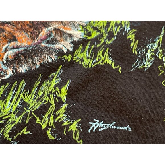 VTG 90s XXL 2XL Lake Tahoe Barn Owl Nature Habitat Single Stitch T-Shirt USA - Picture 9 of 11